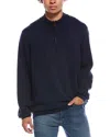 Faherty Jackson 1/4 Zip Sweater In Blue