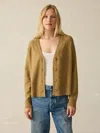 Faherty Jackson Cardigan In Antique Bronze Heather
