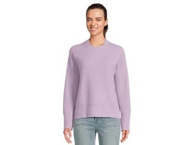Faherty Jackson Crew Neck Sweater In Purple