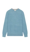 Faherty Jackson Crew Neck Sweater In Blue