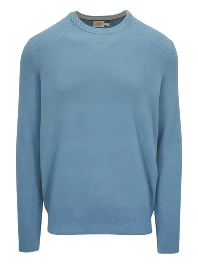 Faherty Jackson Crew-neck Sweater In Blue