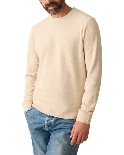 Faherty Jackson Crew Sweater In Brown
