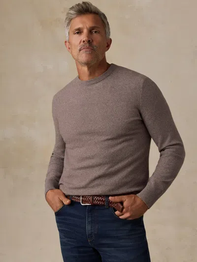 Faherty Jackson Crew Sweater In Gray