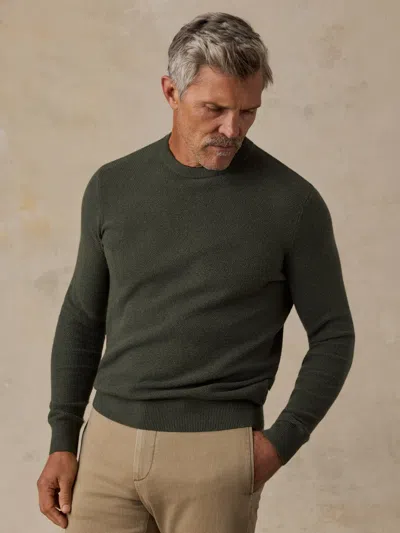 Faherty Jackson Crew Sweater In Green
