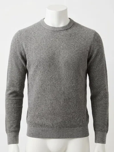 Faherty Jackson Crew Sweater In Dark Ash Feeder In Multi