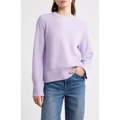 Faherty Jackson Crewneck Sweater In Purple