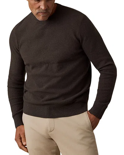 Faherty Jackson Crewneck Sweater In Brown