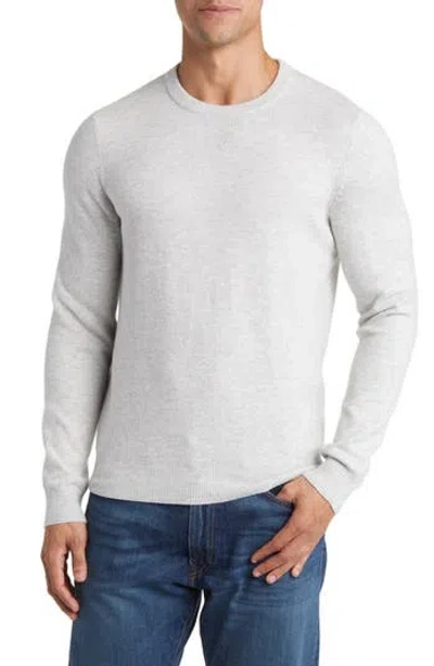 Faherty Jackson Crewneck Sweater In Ivory Ice Heather