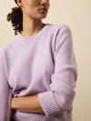 Faherty Jackson Crewneck Sweater In Purple