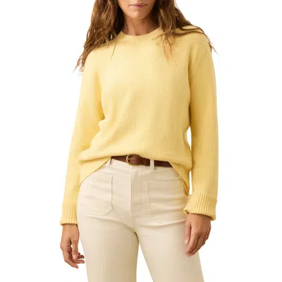 Faherty Jackson Crewneck Sweater In Yellow