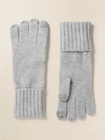 Faherty Jackson Cuffed Glove In Grey Cliffs Heather