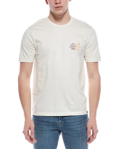 Faherty Jackson Hole Crew T-shirt In Neutral