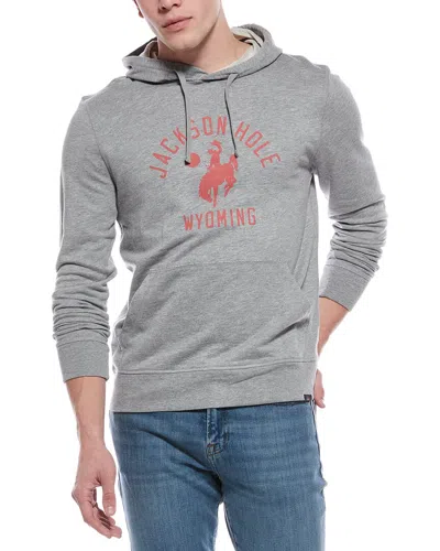 Faherty Jackson Hole Popover Hoodie In Gtr-grey Heather