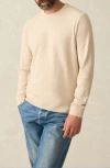 Faherty Legend Sweater Crew In Toasty Thundra In Neutral