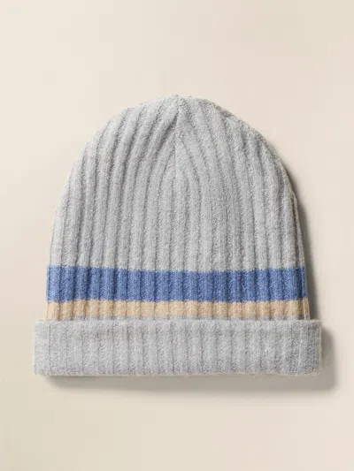 Faherty Jackson Slouchy Rib Beanie In Grey Cliffs Heather