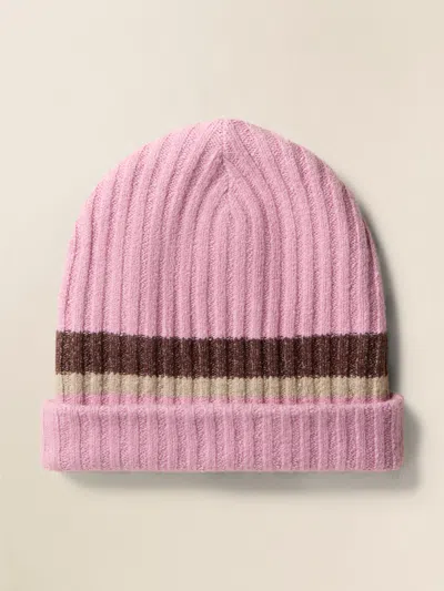 Faherty Jackson Slouchy Rib Beanie In Orchid Haze