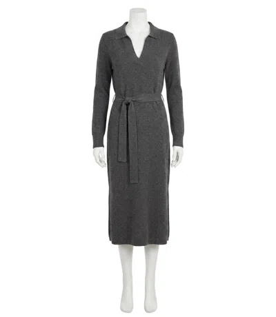 Faherty Jackson Sweater Dress In Medium Grey Heather In Gray