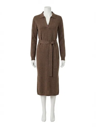 Faherty Jackson Sweater Dress In Mocha Heather In Brown