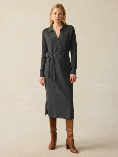 Faherty Jackson Sweater Dress In Medium Grey Heather