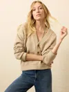 Faherty Jackson V-neck Popover In Brown