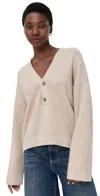 Faherty Jackson V Neck Popover Oatmeal Heather In Multi