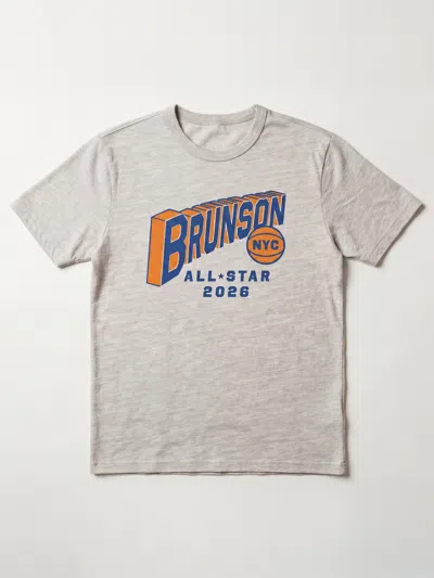 Faherty Jalen Brunson All-star Weekend Sunwashed T-shirt In Gray