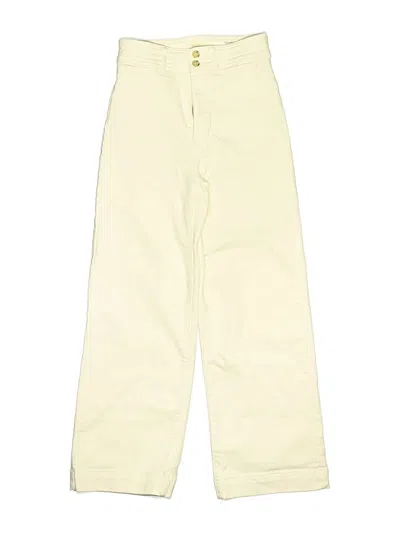 Pre-owned Faherty Jeans In Ivory