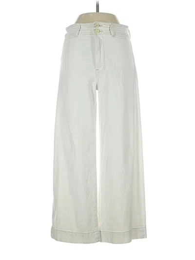 Pre-owned Faherty Jeans In Ivory