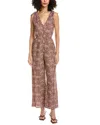Faherty Jules Shoulder Tie Jumpsuit In Brown