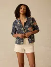 Faherty Kanoa Camp Shirt In Gray