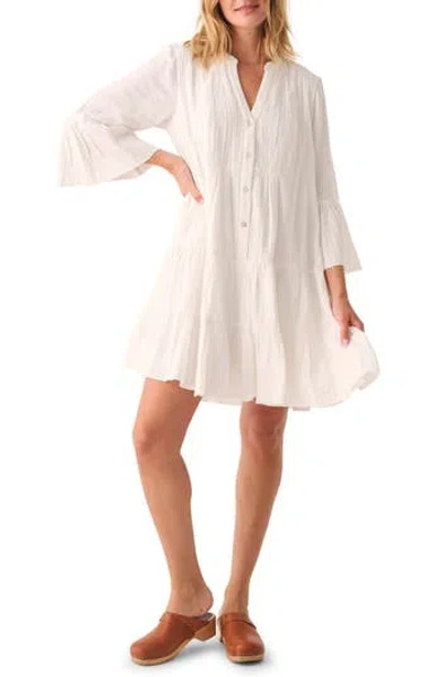 FAHERTY FAHERTY KASEY DREAM GAUZE TIERED ORGANIC COTTON MINIDRESS