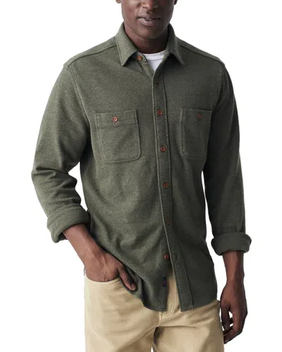 Faherty Knit Alpine Shirt In Green