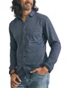 Faherty Knit Seasons Shirt In Blue