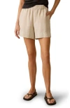 Faherty Laguna Bayview Linen Shorts In Neutral