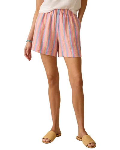 Faherty Laguna Linen Bayview Short In Multi