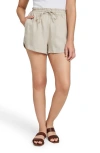 Faherty Laguna Linen Drawstring Shorts In Flax