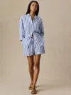 Faherty Laguna Linen Montecito Short In Blue