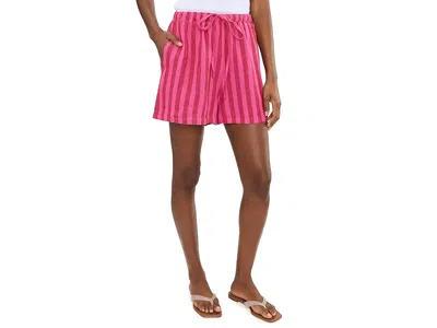Faherty Laguna Linen Montecito Short In Pink