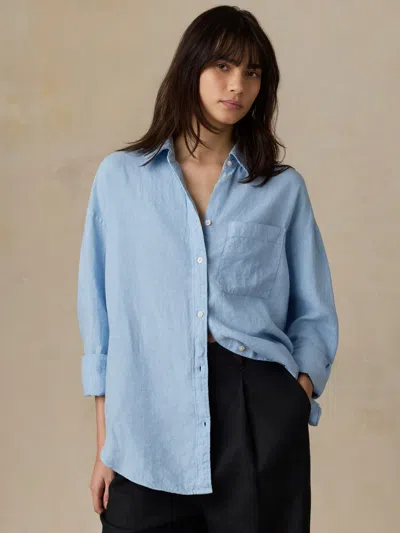 Faherty Laguna Linen Relaxed Shirt In Multi