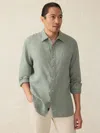 Faherty Laguna Linen Shirt In Fairfield Dobby