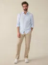 Faherty Laguna Linen Shirt In Summer Classic Stripe