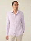 Faherty Laguna Linen Button-up Shirt In Wisteria