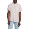 Faherty Laguna Short Sleeve Linen Button-up Shirt In Coastal Mauve
