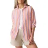 Faherty Laguna Linen Relaxed Shirt In Multi
