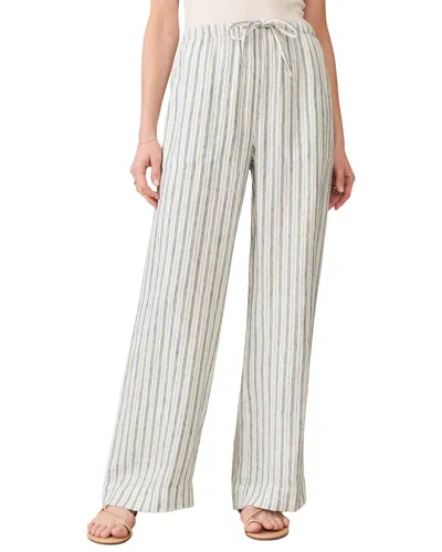 Faherty Laidback Linen Pant In White