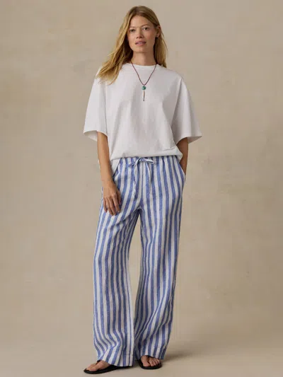 Faherty Laidback Linen Pants In Multi