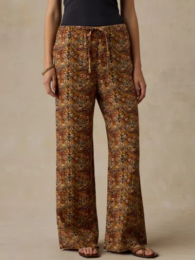 Faherty Laidback Linen Pants In Victorian Garden