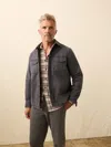 Faherty Lakeside Cpo Shirt In Gray