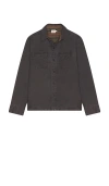 Faherty Lakeside Cpo Shirt In Gray