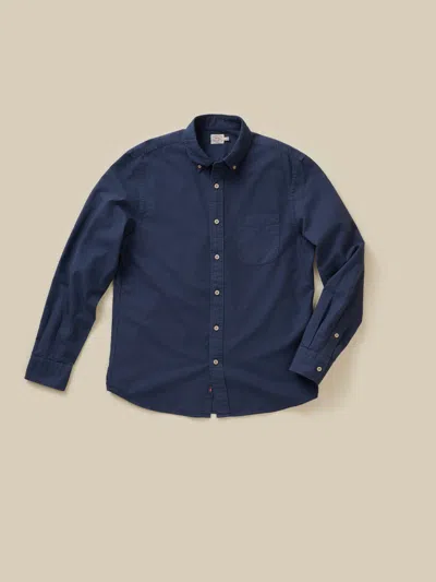 Faherty Laundered Oxford Shirt In Blue